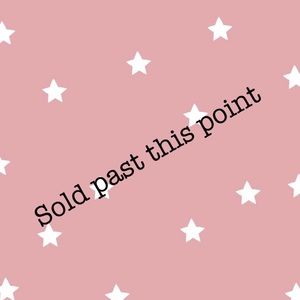 Everything past this point is sold